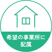 希望の事務所に配属