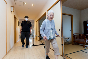 歩行練習の様子